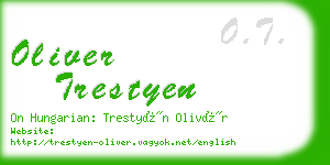 oliver trestyen business card